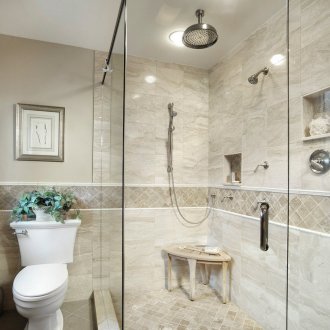 Ορθογώνιο ντους από γυαλί