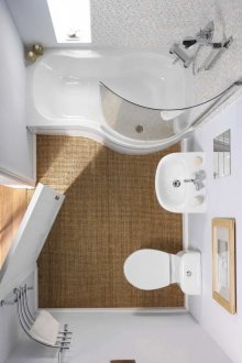 Σχέδιο ενός μικρού μπάνιου με ντους