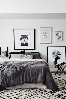 Γραφικές εικόνες στο εσωτερικό του υπνοδωματίου