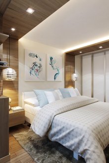 Αφηρημένα πορτρέτα στυλ πάνω από το κρεβάτι