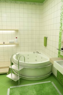 Οικολογικό οικολογικό μπάνιο με μωσαϊκό