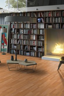 Λινοτάπητα στο σαλόνι με τζάκι