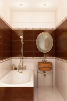 Διαγώνια διάταξη πλακιδίων στο μπάνιο