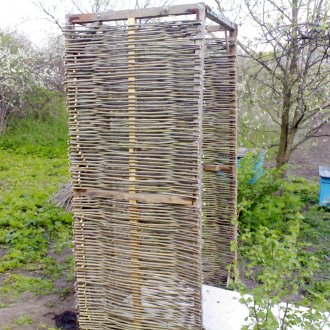 Το ντους μπορεί να πλεγθεί με λεπτά κλαδιά