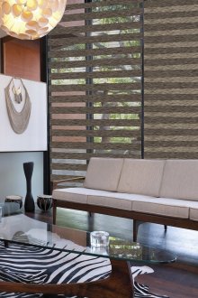 Καφέ Ρωμαϊκή Κουρτίνες Ημέρα-Νύχτα