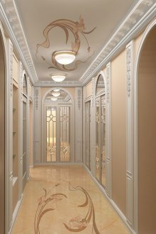 Κορνίζες στο διάδρομο