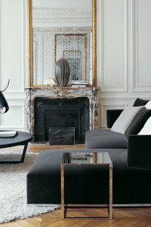 Κορνίζες σε ασπρόμαυρο εσωτερικό