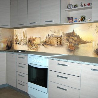 Vintage γυάλινη ποδιά κουζίνας