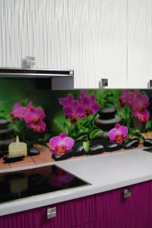 Ποδιά κουζίνας με ορχιδέες