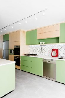 Ελαιο μπεζ κουζίνα