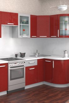 Μικρό κόκκινο και άσπρο μαξιλάρι κουζίνας