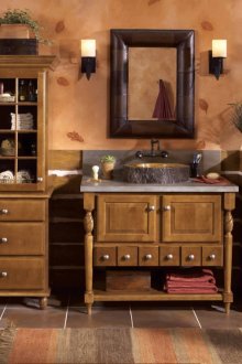 Χώρα στυλ καφέ Μπάνιο