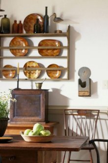 Σετ κουζίνας σε στιλ εξοχικού στιλ