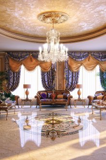 Ο συνδυασμός κλασικού και ανατολικού στυλ στο εσωτερικό