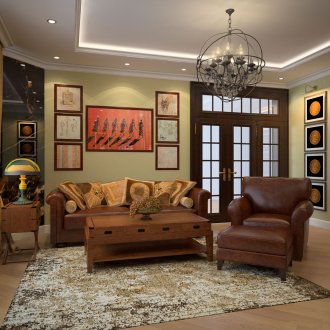 Αποικιακό Καφέ Ελιά Καθιστικό