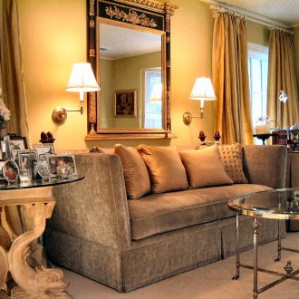 Διακριτικό καθιστικό με στυλ Empire