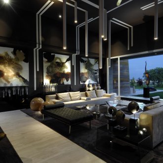 Μεγάλο σύγχρονο γοτθικό σαλόνι