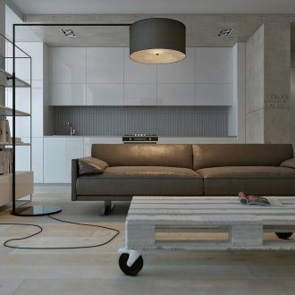 Μινιμαλιστική διακόσμηση στο σαλόνι