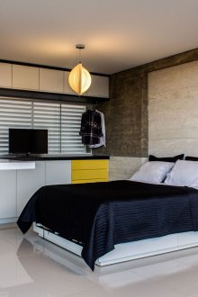 Περιοχή για ύπνο σε στούντιο διαμέρισμα σε σοφίτα