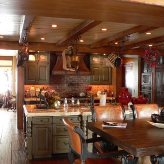 Κυνήγι στυλ κουζίνα-τραπεζαρία