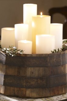 Έτσι μπορείτε να διακοσμήσετε με τα κεριά ένα ρουστίκ εσωτερικό