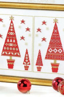 Κεντημένο κέντημα για ένα εορταστικό εσωτερικό