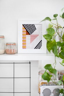 Σύγχρονα γεωμετρικά κεντήματα για εσωτερική διακόσμηση