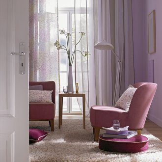 Ένας όμορφος συνδυασμός ροζ και μωβ στο εσωτερικό