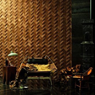 Δερμάτινο τοίχο στο εσωτερικό