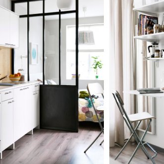 Διαχωρισμένο ενυδρείο στην κουζίνα