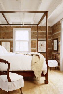 Φυσικό ξύλο στη διακόσμηση του υπνοδωματίου