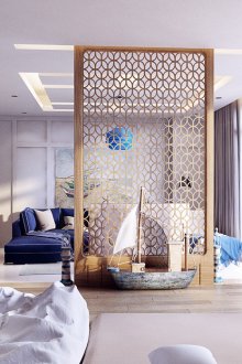 Αρχικό θαλάσσιο σχέδιο με διαμέρισμα