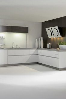 Υψηλή τεχνολογία λευκή κουζίνα