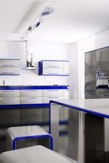 Έπιπλα υψηλής τεχνολογίας με στρογγυλεμένες γωνίες