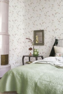 Shabby chic υπνοδωμάτιο floral εκτύπωσης ταπετσαρία
