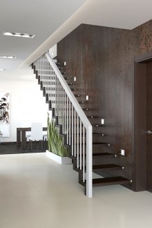 Brun og hvit tosidig design