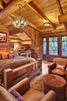 Πολυτελές Ρουστίκ Υπνοδωμάτιο