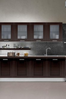 Κουζίνα σκοτεινού Wenge